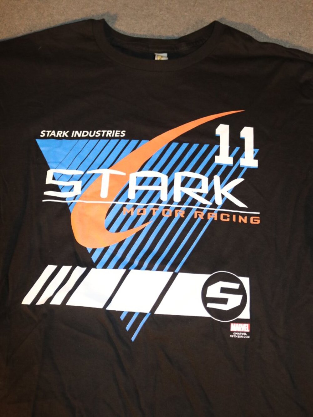 Iron Man 2 Stark Industries T-shirt Mens XL Black Rock Me 2016 Motor Racing - Picture 2 of 6